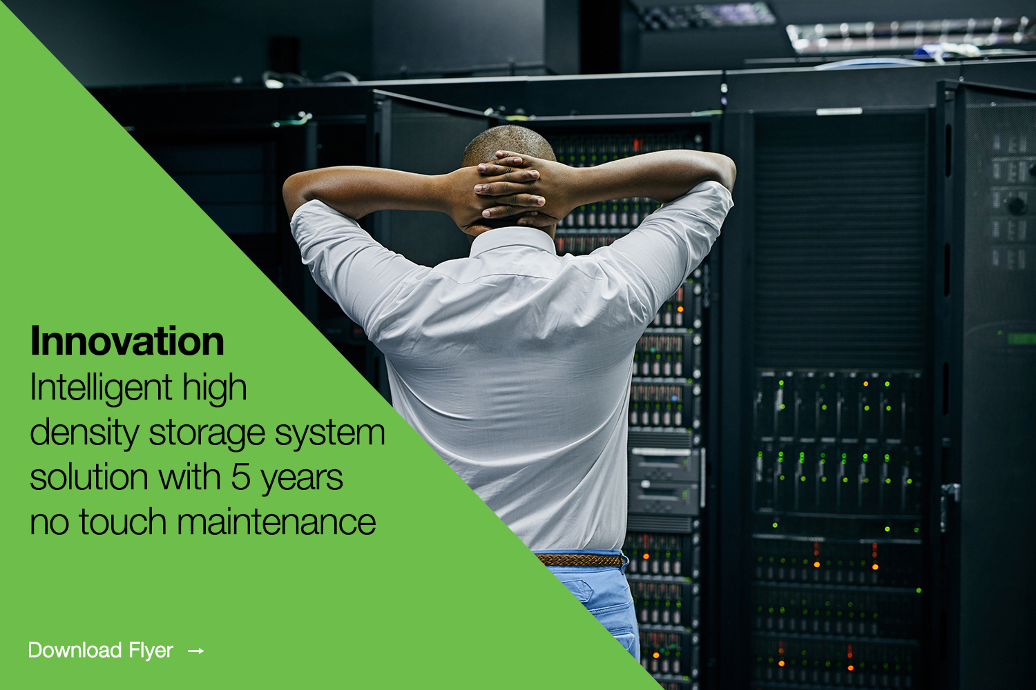 Data Center Technician Monitoring Server Performance